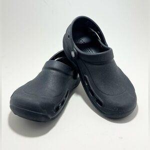 Crocs Classic Slip On Comfort Mule Clogs Shoes Womens 7 Men’s 5 Black Rubber